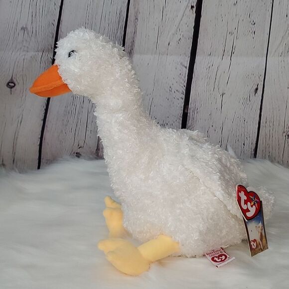 🆕️Charlotte's Web Gussy The Goose Exclusive Ty Beanie Baby Buddy Plush Toy Y2K - Picture 3 of 8